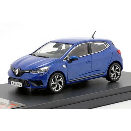 Renault Clio RS Line 2019 Blue IXO PRXD595 - Miniatures Autos Motos