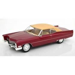 Cadillac Deville Softtop 1967 Bordeaux Red Metallic KK Scale KKDC180316