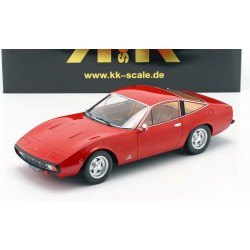 Ferrari 365 GTC 4 1971 Red Brown Interior KK Scale KKDC180285