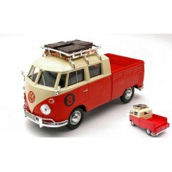 VW T1 Doka Yellow Red Motormax MOM79582