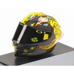 Casque Helmet 1/8 AGV Valentino Rossi Moto GP Test Sepang Day 2 2018 Minichamps 399180066