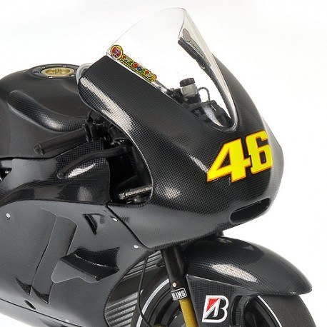 Ducati Desmosedici Moto GP Test 2010 Carbon Valentino Rossi Avec figurine Minichamps 322110876