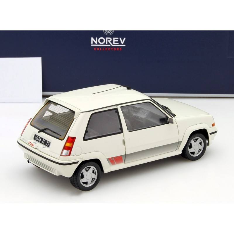 PORTE-CLÉ RENAULT SUPER 5 GT TURBO PHASE 2 BLANC NACRÉ - PANDA