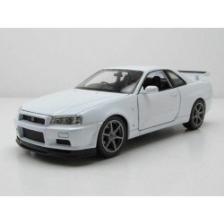 Nissan Skyline GT-R R34 White Welly WEL24108W.WHITE