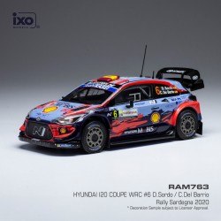Hyundai i20 Coupe WRC 6 Rallye de Sardaigne 2020 D. Sordo - C. Del Barrio IXO RAM763