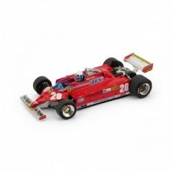 Ferrari 126CK Turbo with Driver 28 F1 Grand Prix de Monaco 1981 Didier Pironi Brumm R368-CH