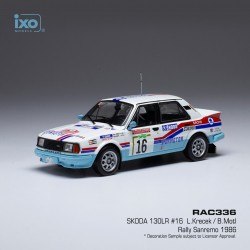 Skoda 130 LR 16 Rallye Sanremo 1986 L. Krecek - B. Motl IXO RAC336
