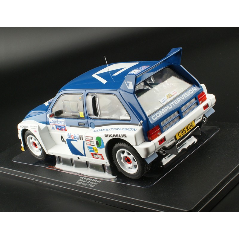 Autocollant Décalcomanie MG Metro 6R4 - Tony Pond - Manx International Rallye 1986 - Gagnant