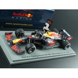 Red Bull Honda RB16B 33 F1 Winner Grand Prix de Monaco 2021 Max Verstappen with pitboard Spark S7676