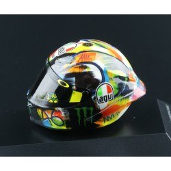 Vitrine mini casque F1 Formule 1 MotoGP de collection acajou et acrylique