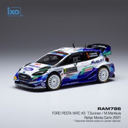Ford Fiesta WRC 3 Rallye Monte Carlo 2021 Suninen - Markkula IXO RAM786