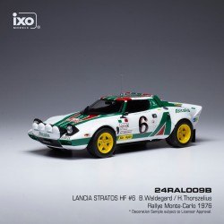 Lancia Stratos HF 6 Rallye Monte Carlo 1976 Waldegard - Thorszelius IXO 24RAL009B