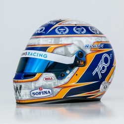 Casque Helmet 1/2 Nicholas Latifi F1 Monaco 2021 750GP Williams Bell