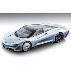 McLaren Speedtail Geneva AutoShow 2019 Ice Silver Tecnomodel T18-EX08A
