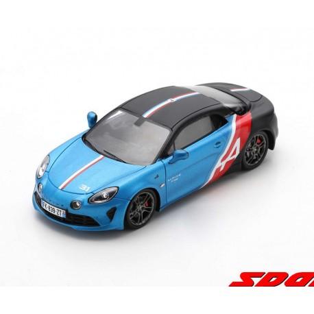 Alpine A110 Trackside n 14 Fernando Alonso 2021 Spark S6591 - Miniatures  Autos Motos