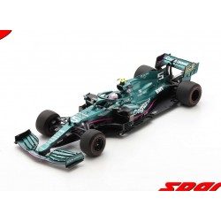 Aston Martin Mercedes AMR21 5 F1 Grand Prix d'Azerbaijan 2021 Sebastian Vettel With pitboard Spark 18S598