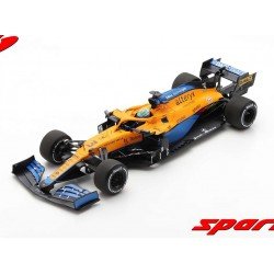 McLaren Mercedes MCL35M 3 F1 Winner Grand Prix d'Italie 2021 Daniel Ricciardo avec pitboard Spark 18S602