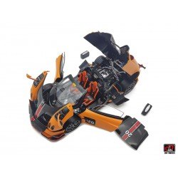 Pagani Huayra BC Roadster 2017 Orange Black LCD Model LCD18008OR