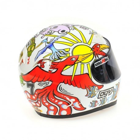 Casque 1/2 AGV Valentino Rossi Moto GP Valencia 2005 Minichamps 327050086