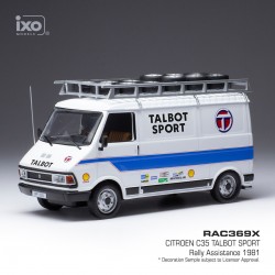 Citroen C35 Talbot Sport Assistance with roof rack and wheels Rallye 1981 IXO RAC369X