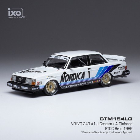 Volvo 240 1 ETCC 1986 Cecotto - Olofsson IXO GTM154