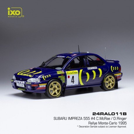Subaru Impreza WRC 4 Rallye Monte Carlo 1995 McRae - Ringer IXO 24RAL011B