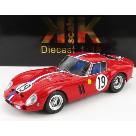 Ferrari 250 GTO Coupe ch.3705gt 19 2ème 24 Heures du Mans 1962 KK Scale KKDC180735