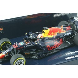 Red Bull Honda RB16B 33 F1 Winner Emilie Romagne 2021 Max Verstappen Minichamps 410210133