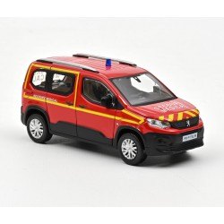 Peugeot Rifter Pompiers Secours Medical 2019 Red Yellow Norev 479070