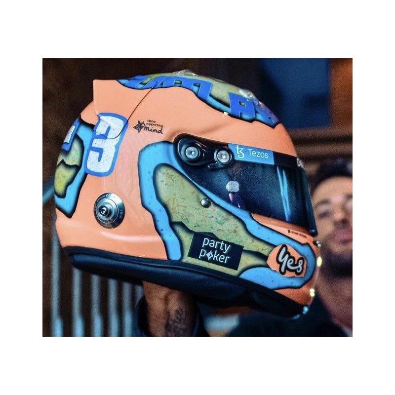 Casque Helmet 1/5 F1 2022 Daniel Ricciardo McLaren Spark 5HF074 ...