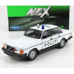 Volvo 240 GL Police Danemark 1986 Welly WEL24102DK