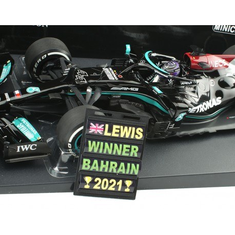 Mercedes AMG F1 W12 E Performance 44 F1 Bahrain 2021 Lewis Hamilton Minichamps 110210144