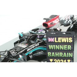 Mercedes AMG F1 W12 E Performance 44 F1 Winner Grand Prix de Bahrain 2021 Lewis Hamilton Spark 18S576