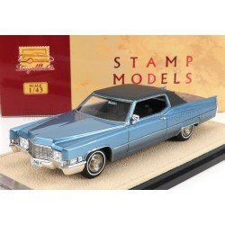 Cadillac Coupe Deville 1969 Blue Stamp Models STM69602