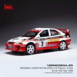 Mitsubishi Lancer RS Evolution V 2 RAC Rally 1998 Burns - Reid IXO 18RMC093A