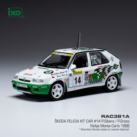 Skoda Felicia Kit Car 14 Rallye Monte Carlo 1996 Sibera - Gross IXO RAC381A