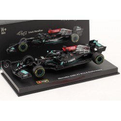 Mercedes AMG F1 W12 E Performance with driver 44 F1 2021 Lewis Hamilton Bburago BBU18-38058H