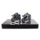 Set 2 Bikes + 2 Figurines Yamaha YZR M1 Lewis Hamilton Valentino Rossi Test Valencia 2019 Minichamps 122194446