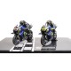 Set 2 Bikes + 2 Figurines Yamaha YZR M1 Lewis Hamilton Valentino Rossi Test Valencia 2019 Minichamps 122194446