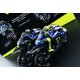 Set 2 Bikes + 2 Figurines Yamaha YZR M1 Lewis Hamilton Valentino Rossi Test Valencia 2019 Minichamps 122194446
