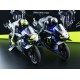 Set 2 Bikes + 2 Figurines Yamaha YZR M1 Lewis Hamilton Valentino Rossi Test Valencia 2019 Minichamps 122194446