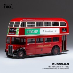 AEC Regent 3 RT 1939 Red IXO BUS034LQ