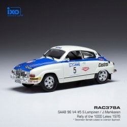 Saab 96 V4 5 Rallye des 1000 Lacs 1976 Lampinen - Markkanen IXO RAC378A