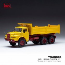 MAN 19.280H Dumper 1971 Dark Yellow IXO TRUD003