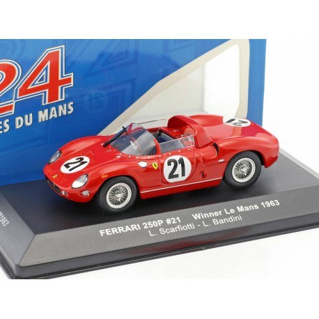 Ferrari 250P 21 Victoire 24 Heures du Mans 1963 IXO LM1963