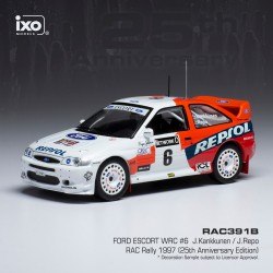 Ford Escort WRC 6 RAC Rally 1997 Kankkunen - Repo 25th RAC Anniversary Edition IXO RAC391B