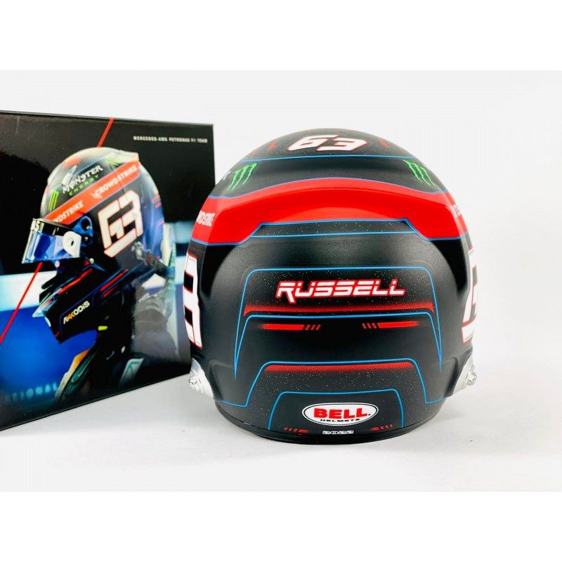 Casque Helmet 1/2 Russell F1 2022 Bell Miniatures Autos Motos