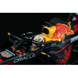 Vitrine mini casque F1 Formule 1 MotoGP de collection acajou et acrylique