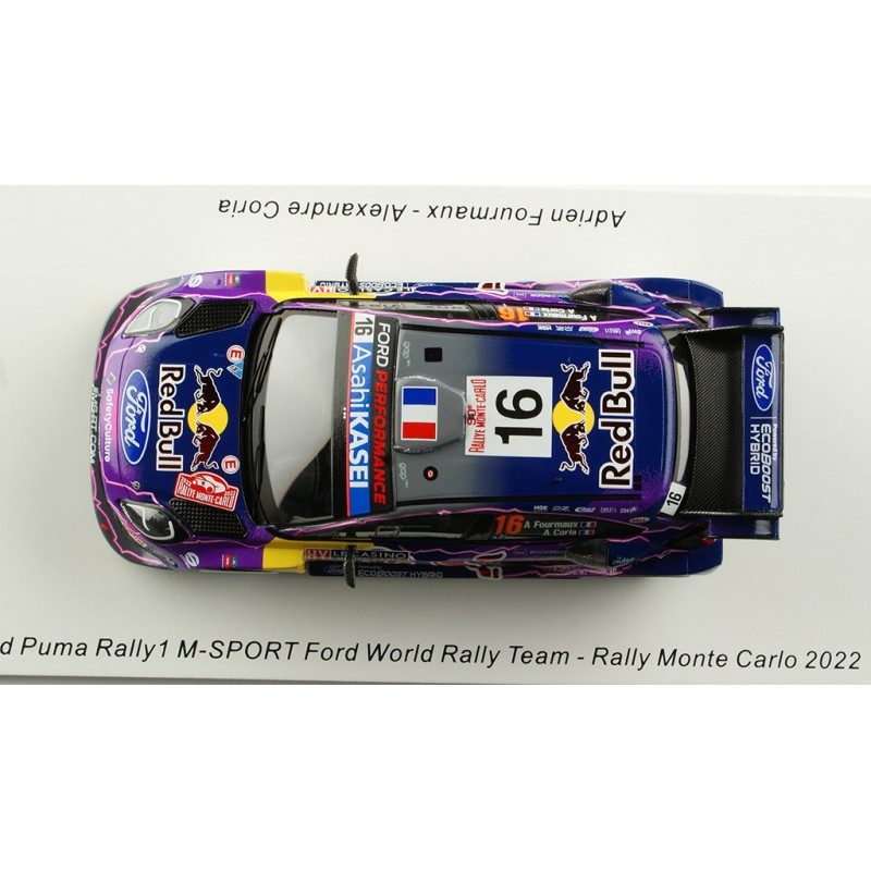 Ixo 1:43 Ford Puma Rally1 #16 Rallye Monte Carlo 2022 Fourmaux