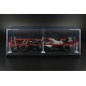 Boitier Showcase 1/18 with poles and protective ribbon Motorsport Modelisme DISMUS01